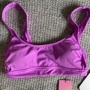NWT Stoney Clover Purple Swim Top